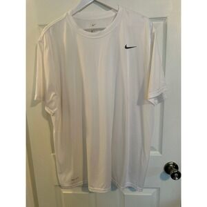 Nike Dri-FIT Legend Mens Short Sleeve Training Shirt White Large